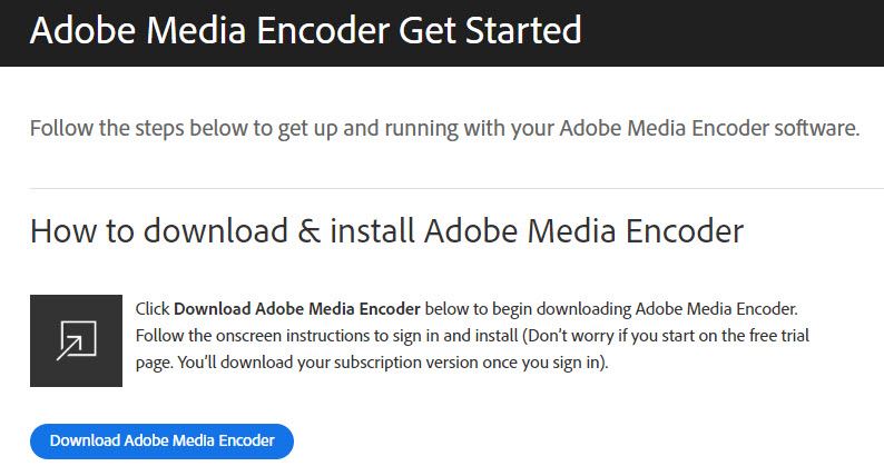adobe media encoder download